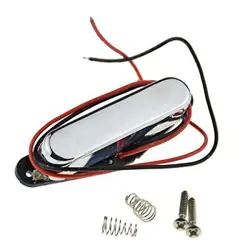 GUITAR PARTS TELE NECK HUMBUCKER PICKUPS CHROME FOR FENDER STRAT SQUIER TELE ...