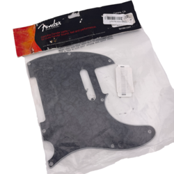 GENUINE FENDER STANDARD TELE/TELECASTER GUITAR PICKGUARD - BLACK MOTO PEARL