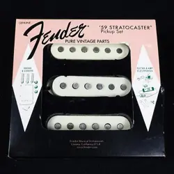 FENDER PURE VINTAGE '59 STRAT PICKUP SET WHITE