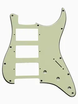 3 PLY VINTAGE GREEN FITS FENDER US 11 SCREWS STRATOCASTER HHH GUITAR PICKGUARD