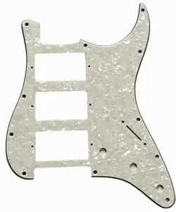 4 PLY IVORY WHITE FITS FENDER US 11 SCREWS STRATOCASTER HHH GUITAR PICKGUARD