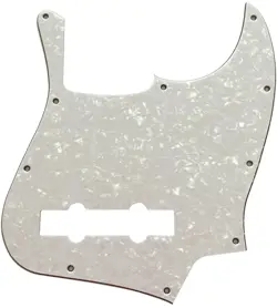 WHITE PEARL FOR USA/MEXICAN FENDER 5 STRING JAZZ BASS STYLE GUITAR PICKGUARD