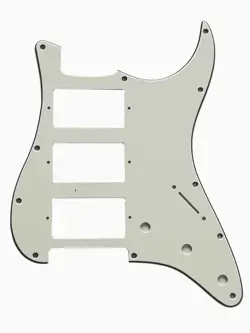 3 PLY PARCHMENT FITS FENDER US 11 SCREWS STRATOCASTER HHH STYLE GUITAR PICKGUARD
