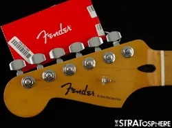 LEFTY FENDER PLAYER PLUS SERIES STRATOCASTER STRAT NECK & LOCKING TUNERS MAPLE