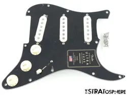 FENDER AMERICAN ULTRA LUXE STRATOCASTER, LOADED PICKGUARD STRAT S1 NOISELESS BLK