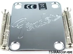 FENDER AMERICAN PERFORMER PRECISION P BASS NECK PLATE GUITAR PARTS CHROME