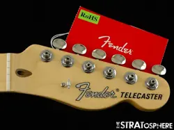 FENDER AMERICAN PERFORMER TIMBER TELECASTER NECK & TUNERS TELE MODERN 