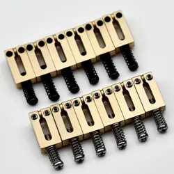 SOLID BRASS BRIDGE SADDLES FOR FENDER STRATOCASTER/TELECASTER/STRAT/ST