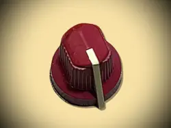 RARE VINTAGE FENDER RED KNOB 80S/90S GUITAR AMPLIFIER AMP KNOBS HARD TO FIND