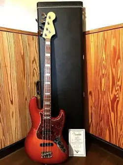 FENDER CUSTOM SHOP CUSTOM CLASSIC JAZZ BASS CHERRY SUNBURST ELECTRIC BASS GUITAR