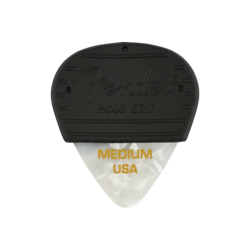 NEW FENDER MOJO GRIP PICKS 3-PACK - WHITE MOTO - MEDIUM