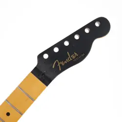 FENDER AMERICAN ULTRA TELECASTER MAPLE NECK MYSTIC BLACK HEADSTOCK (082235-G9)