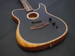 FENDER ACOUSTASONIC PLAYER TELECASTER ROSEWOOD BRUSHED BLACK #GG2MA