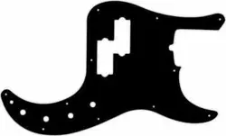 WD CUSTOM PICKGUARD FOR FENDER AMERICAN DELUXE 21 FRET PRECISION BASS #03 BLA...