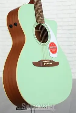 FENDER NEWPORTER PLAYER ACOUSTIC-ELECTRIC GUITAR - SURF GREEN