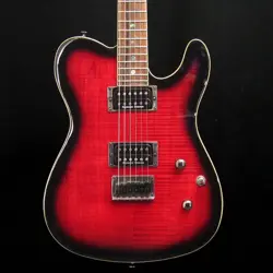 FENDER SPECIAL EDITION CUSTOM TELECASTER FMT HH, BLACK CHERRY BURST, GIG BAG