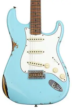 FENDER CUSTOM SHOP TOMATILLO STRATOCASTER RELIC ELECTRIC GUITAR - AGED DAPHNE
