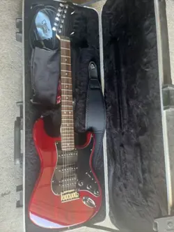 FENDER AMERICAN DELUXE FAT STRATOCASTER IN TRANSPARENT RED