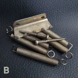 FENDER PURE VINTAGE STRATOCASTER TREMOLO SPRING CLAW KIT *AGED RELIC NICKEL (B)