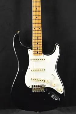 FENDER CUSTOM SHOP '56 STRATOCASTER JOURNEYMAN RELIC AGED BLACK W/ SOFT V NECK