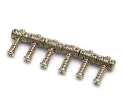 (6) BRIDGE SADDLES FOR FENDER JAGUAR/JAZZMASTER® GUITAR BRIDGE BP-0046-001