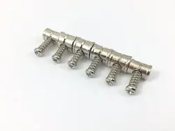 (6) NICKEL BRIDGE SADDLES FOR VINTAGE FENDER MUSTANG® GUITAR BRIDGE BP-2146-001