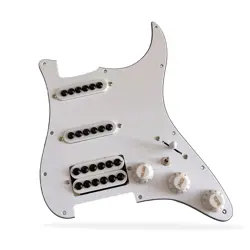 SSH PREWIRED LOADED STRAT PICKGUARD SET LOADED HUMBUCKER PICKUPS SET FOR FENDER