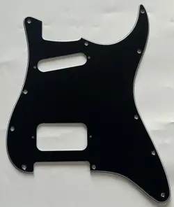 FOR FIT FENDER STRATOCASTER 11 SCREW HOLE HS STYLE GUITAR PICKGUARD 3 PLY BLACK