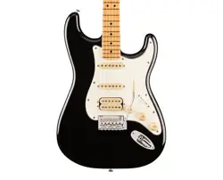 USED FENDER PLAYER II STRATOCASTER HSS - BLACK W/MAPLE FB