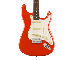USED FENDER PLAYER II STRATOCASTER - CORAL RED W/ROSEWOOD FB