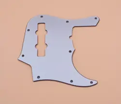 SILVER ACRYLIC PICKGUARD FOR US FENDER 22 FRETS 4 STRING DELUXE JAZZ BASS