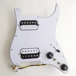 GUITAR PREWIRED PICKGUARD WITH HH HUMBUCKER PICKUPS FOR FENDER STRAT GUITAR