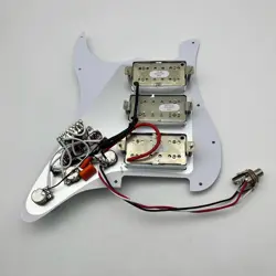 HHH PREWIRED LOADED PICKGUARD WITH HUMBUCKER PICKUPS FOR FENDER STRAT GUITAR