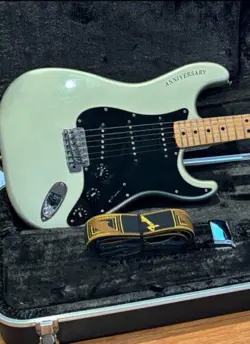 1979 FENDER STRATOCASTER 25TH ANNIVERSARY PORSCHE SILVER VINTAGE ORIGINAL OHSC