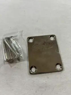 2016 SQUIER BY FENDER STRATOCASTER NECK JOINT PLATE CHROME W/ HW