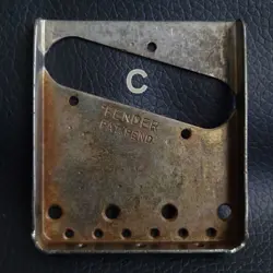 FENDER TELECASTER TELE AMERICAN BRIDGE PLATE VINTAGE 005-4162-049 *AGED  (C)