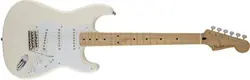 FENDER        JIMMIE VAUGHAN TEX MEX  STRAT  MAPLE FINGERBOARD OLYMPIC WHITE