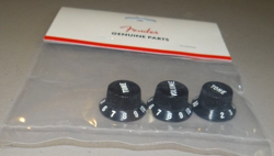 STRATOCASTER KNOBS BLACK