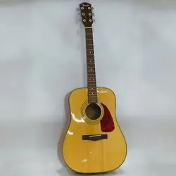 FENDER BRAND DG20S NAT MODEL WOODEN 6-STRING ACOUSTIC GUITAR W/ HARD CASE