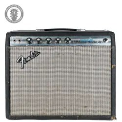 1974 FENDER PRINCETON AMP SILVER PANEL