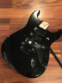 GENUINE FENDER BLACK FLOYD ROSE STRAT STRATOCASTER ALDER BODY HSH ROUT