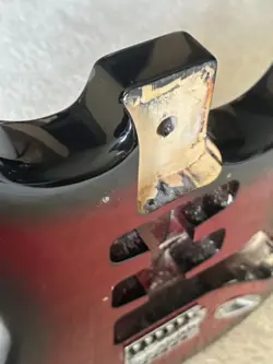 FENDER (STARCASTER) STRATOCASTER CRIMSON RED BURST FLAME TOP BODY FULL THICKNESS