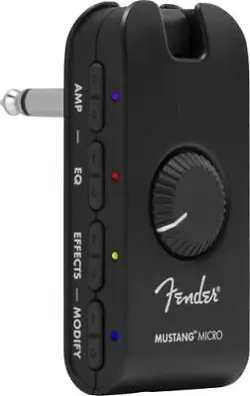FENDER GUITAR & BASS HEADPHONE AMPLIFIER MUSTANG MICRO BLACK 2311300000