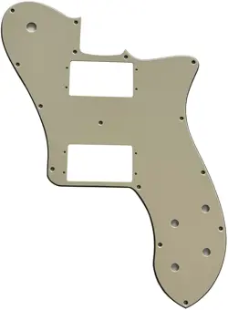 FITS FENDER US 72 TELECASTER DELUXE RE-ISSUE GUITAR PICKGUARD VINTAGE YELLOW