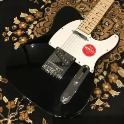 SQUIER BY FENDER SONIC TELECASTER MAPLE FINGERBOARD WHITE PICKGUARD BLACK SONIC