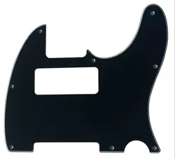 FOR FENDER ESQUIRE VINTAGE TELE 8-HOLE P90 GUITAR PICKGUARD 3 PLY BLACK