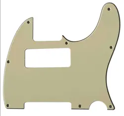 FOR FENDER ESQUIRE VINTAGE TELE 8-HOLE P90 GUITAR PICKGUARD 3 PLY VINTAGE YELLOW