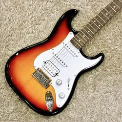 SQUIER BY FENDER AFFINITY SERIES STRATOCASTER JUNIOR HSS 3-COLOR SUNBURST LAUREL