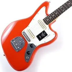 FENDER: PLAYER II JAGUAR (CORAL RED/ROSEWOOD) ELECTRIC GUITAR
