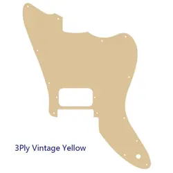 PARTS FOR US CUSTOM FENDER SQUIER  JAGMASTER GUITAR PICKGUARD VINTAGE YELLOW
